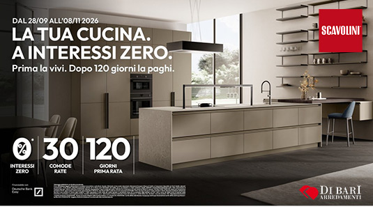 la tua cucina a interessi zero - promo scavolini ottobre